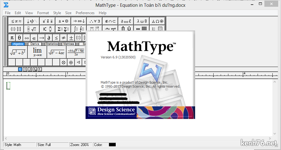 mathtype 6.9 to latex