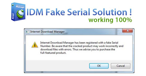 how to fix idm fake serial