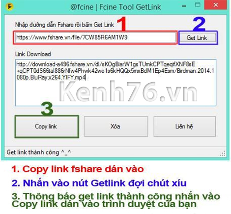 FcineGetLink-Tool-get-link-vip-Fshare-2015