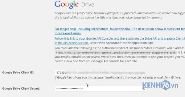Tự động Backup WordPress lên Dropbox, Google Drive với plugin UpdraftPlus