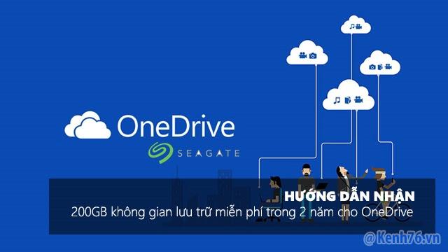 Nhận thêm 200GB dung lượng cho OneDrive miễn phí 2017