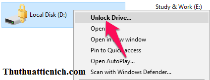 Hướng dẫn cách khóa ổ đĩa không cần phần mềm với Bitlocker