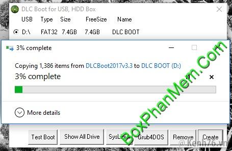 Tải DLC Boot 2017 v3.3 + Hướng dẫn tạo USB Boot cứu hộ máy ti