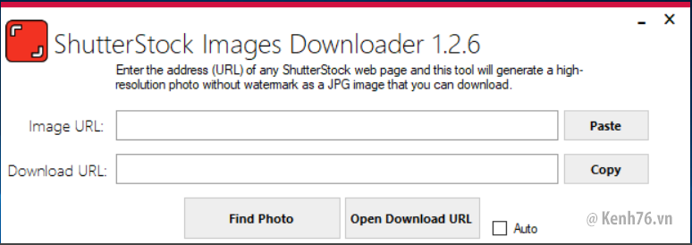 Phần mềm download ảnh từ Shutterstock.com - ShutterStock Images Downloader v1.2.3