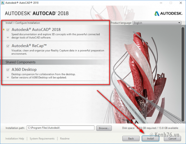 Autodesk AutoCAD 2018 Full + Hướng dẫn cài đặt (Google Drive)