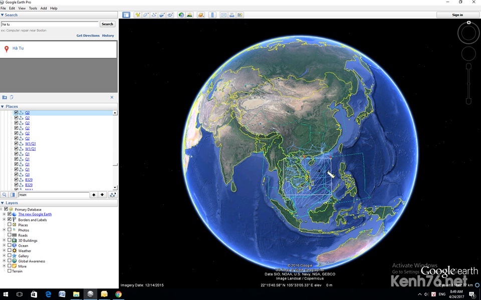 Download Google Earth Pro - Xem trái đất trên máy tính của bạn
