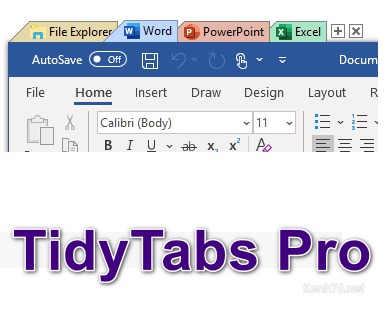 Download TidyTabs Pro 1.22 – Thêm tab vào cửa sổ windows