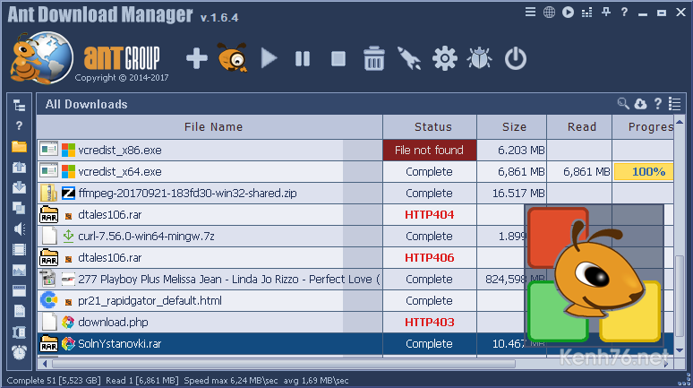Ant Download Manager Pro 2.8.3 – Trình download thay thế IDM